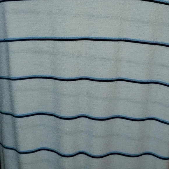FootJoy FJ Golf Blue Striped Short Sleeve Polo Shirt Men's sz Large with Logo. - Picture 15 of 15